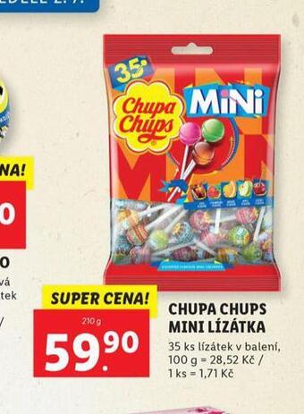 Lidl Chupa chups mini lízátka nabídka