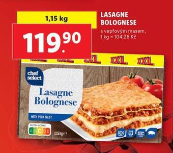 Lidl Lasagne bolognese nabídka