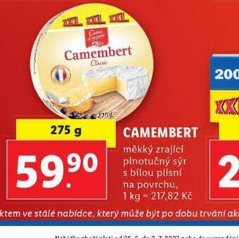 Lidl Camembert nabídka