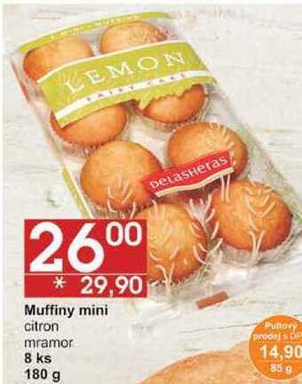 Jip Muffiny mini citron 8 ks, 180 g nabídka