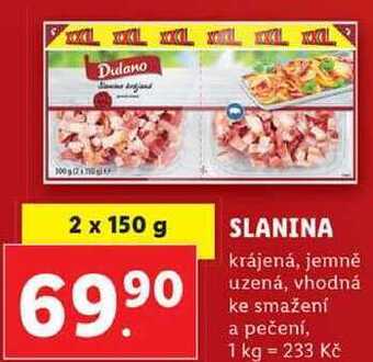 Lidl Slanina, 2x 150 g nabídka