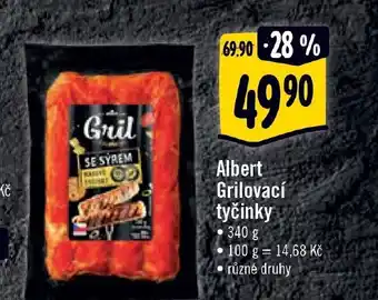 Albert Albert Grilovací tyčinky nabídka