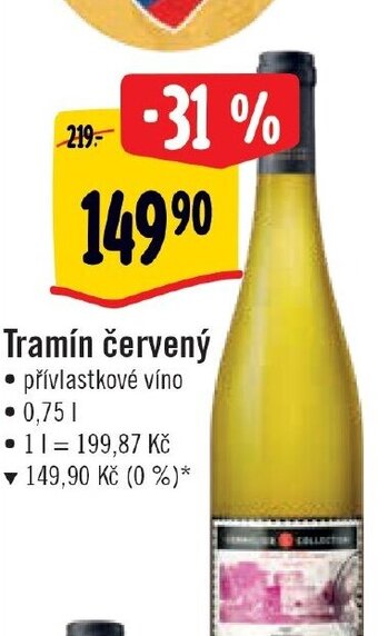 Albert Tramín červený nabídka