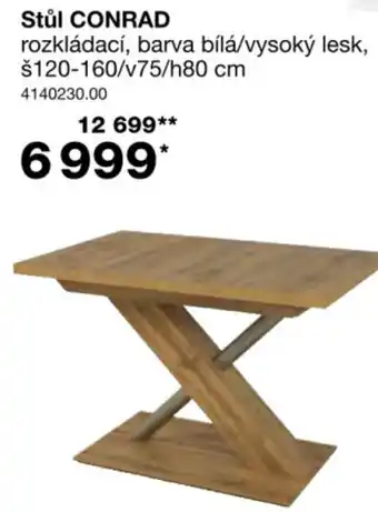 Sconto Stůl CONRAD nabídka