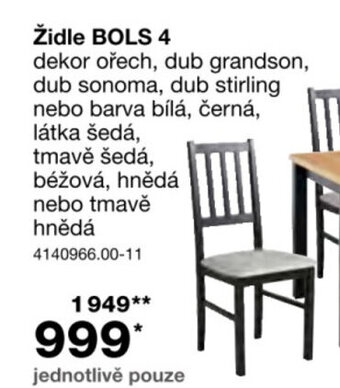 židle BOLS 4