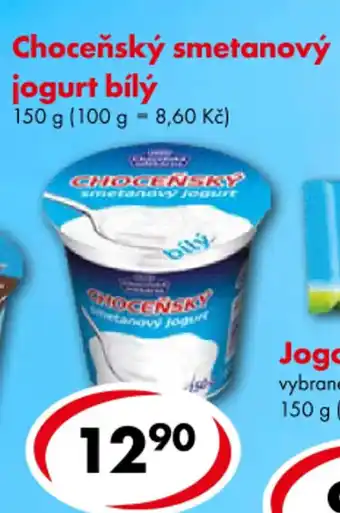 CBA Choceňský smetanový jogurt bílý nabídka