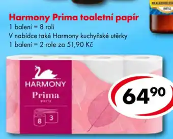 CBA Harmony Prima toaletní papír nabídka