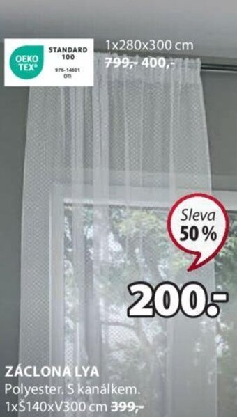 JYSK ZÁCLONA LYA nabídka