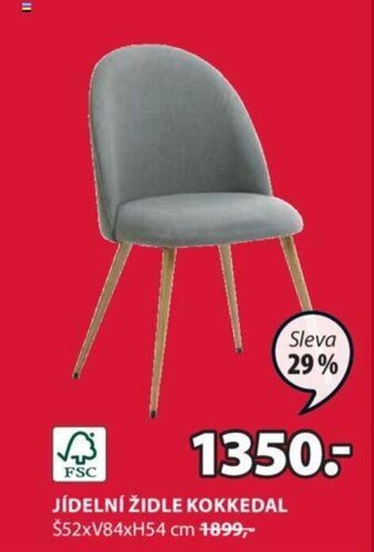 JYSK JÍDELNÍ ŽIDLE KOKKEDAL nabídka