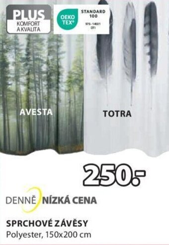 JYSK SPRCHOVÉ ZÁVĚSY nabídka