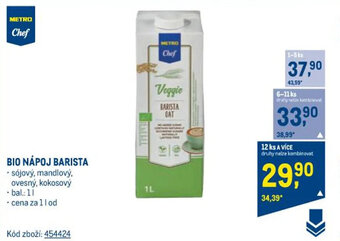 Makro BIO NÁPOJ BARISTA nabídka