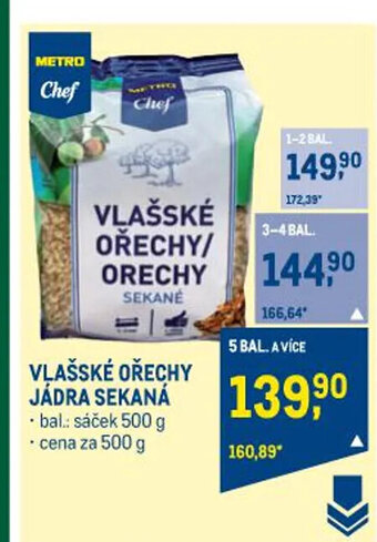 Makro VLAŠSKÉ OŘECHY JÁDRA SEKANÁ nabídka