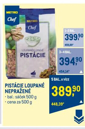 Makro PISTÁCIE LOUPANÉ NEPRAŽENÉ nabídka