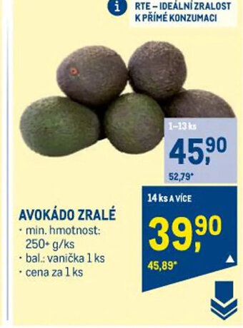 Makro AVOKÁDO ZRALÉ nabídka
