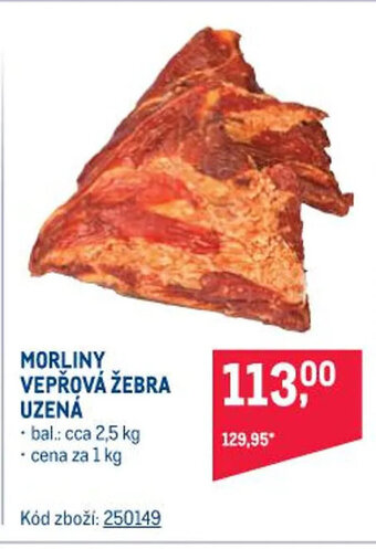Makro MORLINY VEPŘOVÁ ŽEBRA UZENÁ nabídka