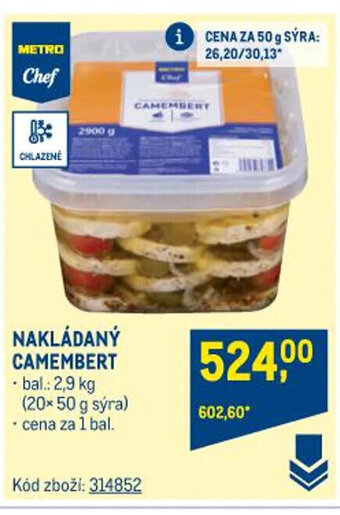 Makro NAKLÁDANÝ CAMEMBERT nabídka