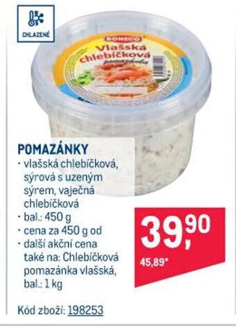 Makro POMAZÁNKY nabídka