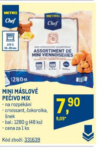 Makro MINI MÁSLOVÉ PEČIVO MIX nabídka