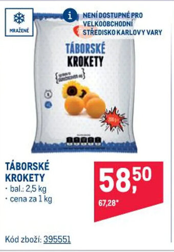 Makro TÁBORSKÉ KROKETY nabídka