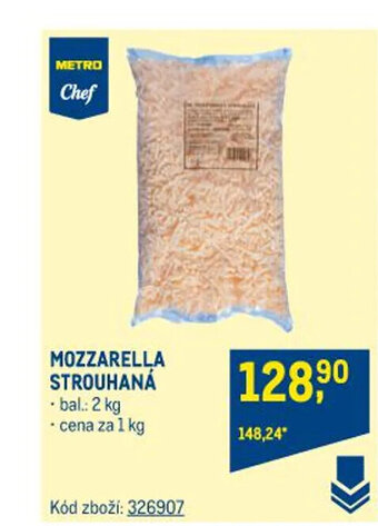 Makro MOZZARELLA STROUHANÁ nabídka