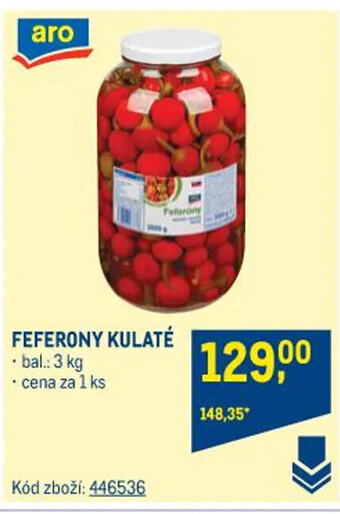 Makro FEFERONY KULATÉ nabídka
