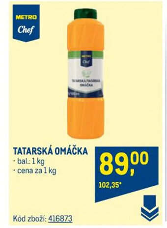 Makro TATARSKÁ OMÁČKA nabídka