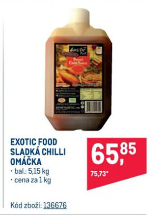 Makro EXOTIC FOOD SLADKÁ CHILLI OMÁČKA nabídka