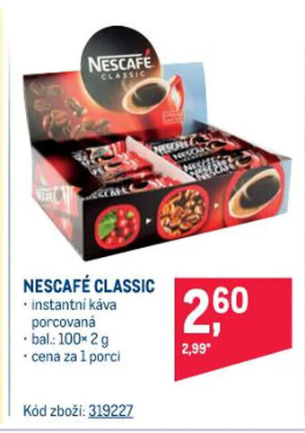 Makro NESCAFÉ CLASSIC nabídka