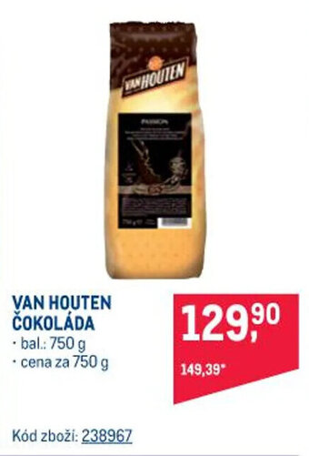 Makro VAN HOUTEN ČOKOLÁDA nabídka