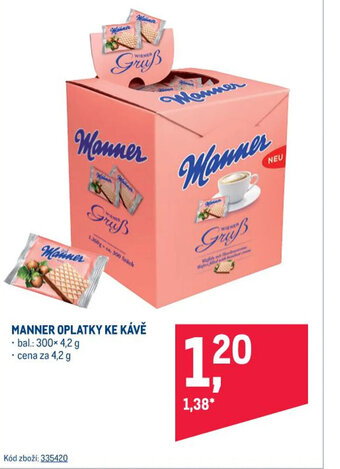 Makro MANNER OPLATKY KE KÁVĚ nabídka
