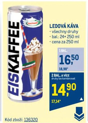 Makro LEDOVÁ KÁVA nabídka