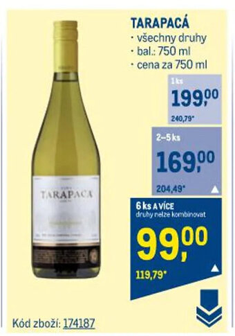 Makro TARAPACÁ nabídka
