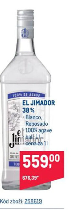 Makro EL JIMADOR 38% nabídka