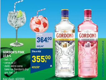 Makro GORDON'S PINK 37,5% nabídka