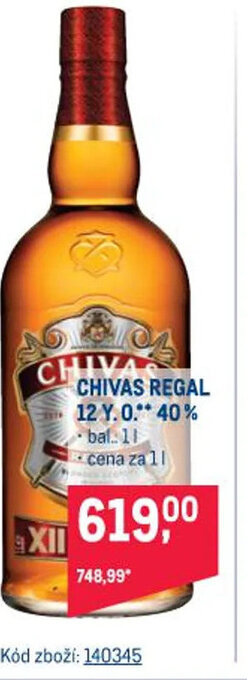 Makro CHIVAS REGAL 12 Y. 0.** 40% nabídka