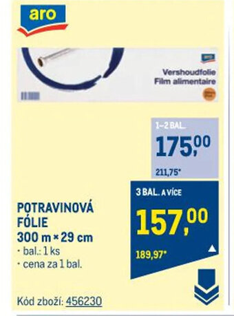 Makro POTRAVINOVÁ FÓLIE nabídka