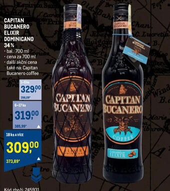 Makro CAPITAN BUCANERO ELIXIR DOMINICANO 34% nabídka