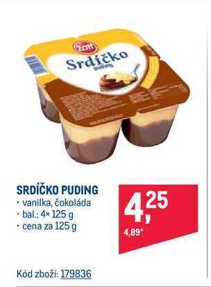Makro Zott srdíčko puding 125 g nabídka