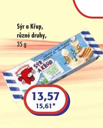ČEPOS Sýr a Křup, různé druhy, nabídka