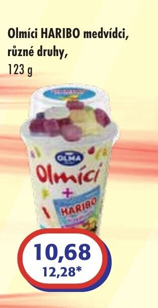 Olmíci HARIBO medvídci, různé druhy