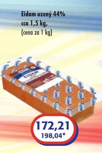 ČEPOS Eidam uzený 44% cca 1,5 kg, (cena za 1 kg) nabídka