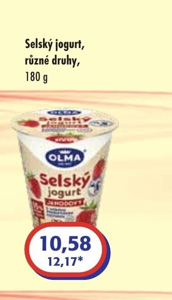 ČEPOS Selský jogurt, různé druhy, 180 g nabídka