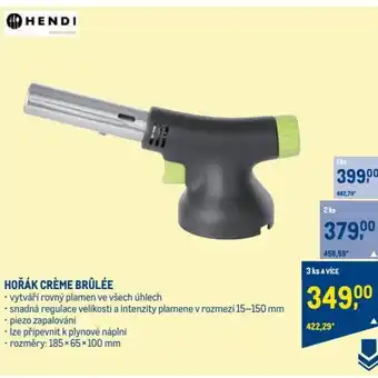 HOŘÁK CRÈME BRÛLÉE
