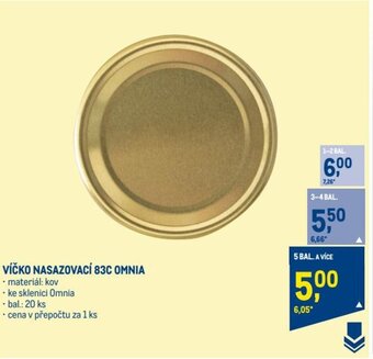 VÍČKO NASAZOVACÍ 83C OMNIA