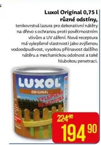 Luxol Original 0,75 l různé odstíny