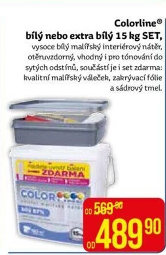 Teta Colorline® bílý nebo extra bílý 15 kg SET nabídka