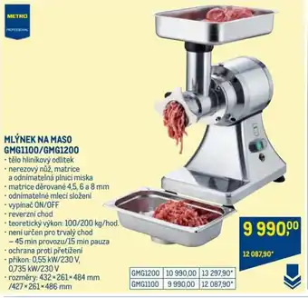 Makro MLÝNEK NA MASO GMG1100/GMG1200 nabídka