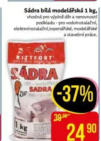 Sádra bílá modelářská 1 kg