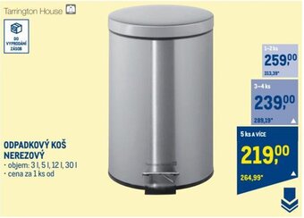 Makro ODPADKOVÝ KOŠ NEREZOVÝ nabídka