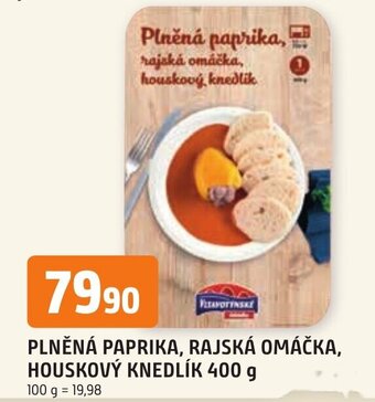 Trefa PLNĚNÁ PAPRIKA, RAJSKÁ OMÁČKA, HOUSKOVÝ KNEDLÍK 400 g nabídka
